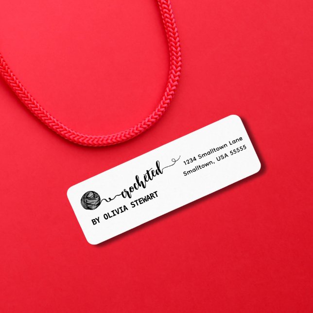 Étiquette Croché par l'adresse de retour (Créateur téléchargé)