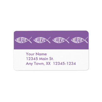 Étiquette Croire Lavande de Poisson