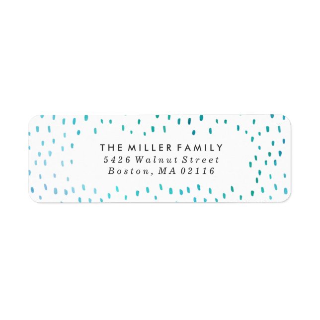 Étiquette Croire | Vacances aquarelle (Devant)