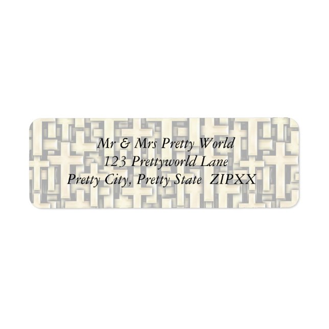 Étiquette Croix d'or (Devant)