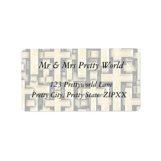 Étiquette Croix d'or (Devant)