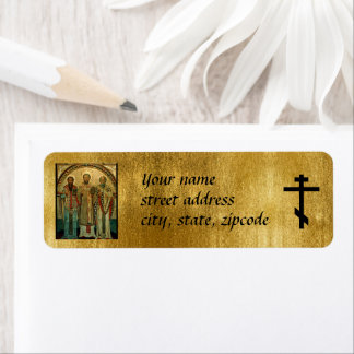 Étiquette Croix orthodoxe l Église chrétienne l, adresse