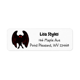 Étiquette Cryptid Mothman