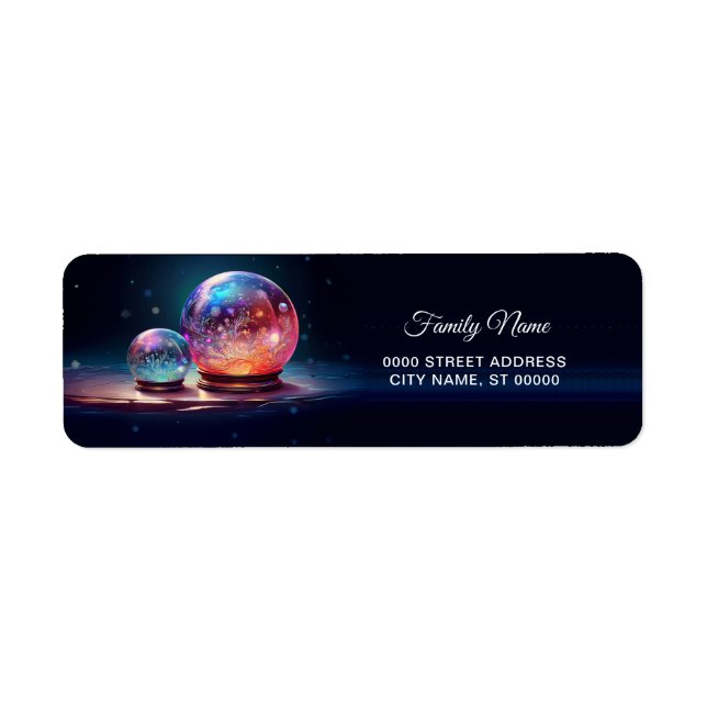 Étiquette Crystal Snowballs Return Address Label (Devant)