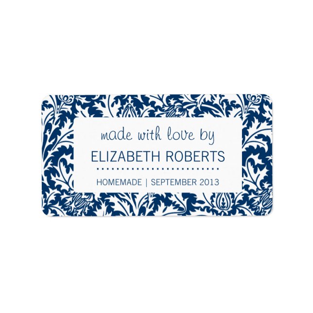 Étiquette Cuisine Bleue Cuisine Maison Cuisine Boulangerie A (Devant)