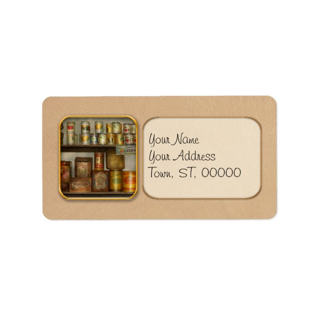 Étiquette Cuisine - nourriture - garnitures (Devant)