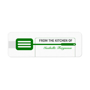 Étiquette Cuisine Spatula verte