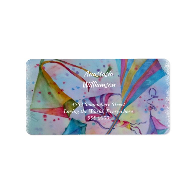 ÉTIQUETTE CUISINES COLORÉES VOL HAUTE ADRESSE (Devant)