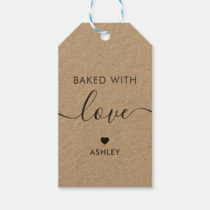 Étiquette Cuit Avec Amour, Étiquette Cadeau Maison