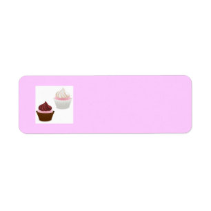 ÉTIQUETTE CUPCAKES DE CHOCOLAT VANILLA ROSE SPRINKLES BAKING