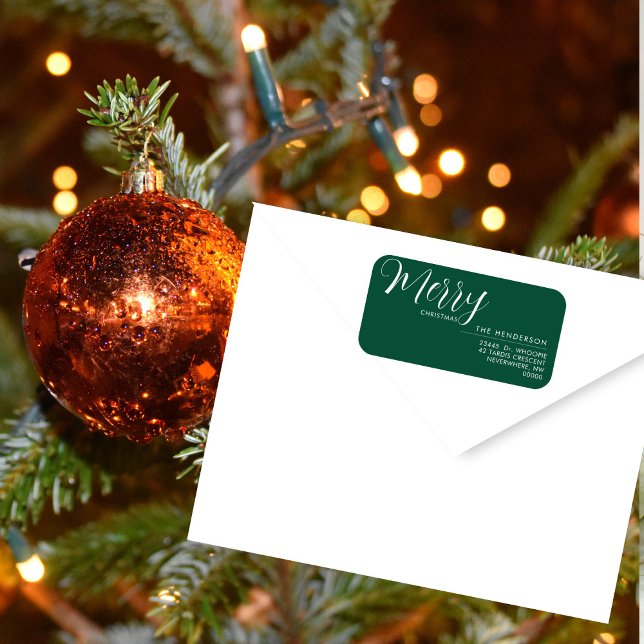 Étiquette Custom Holiday Return Address Label | Personalized (Créateur téléchargé)