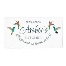Custom Hummingbird Label