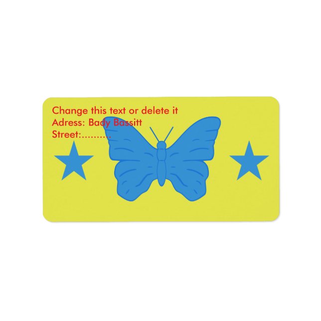 Étiquette Custom Label with Flag of Bady Bassitt, Brazil (Devant)