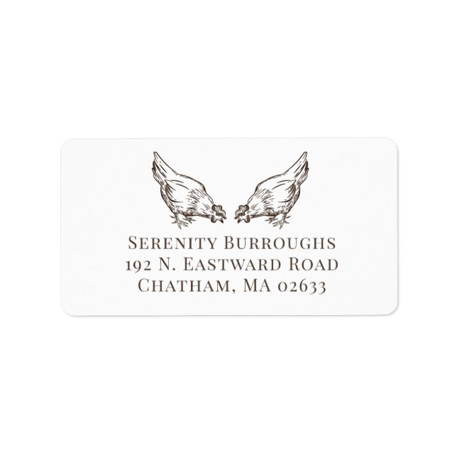 Étiquette Cute Chicken Lover Farm Crazy Chicken Lady Farmer (Devant)