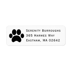 Étiquette Cute Puppy Lover Maman Empreinte de patte Chien Ét