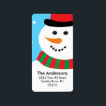 Étiquette Cute Snowman Christmas Holiday Adresse de retour<br><div class="desc">Habille tes enveloppes, cartes de noël, invitations à la fête de noël et cartes de remerciements avec nos étiquettes d'adresse de retour de noël bonhomme de neige! Cette étiquette d'adresse de retour présente le bonhomme de neige le plus mignon sur un étiquette de adresse vertical branché. La touche finale parfaite...</div>
