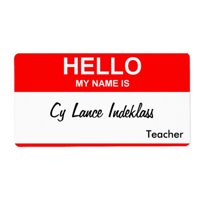 Étiquette Cy Lance Indeklass (Devant)