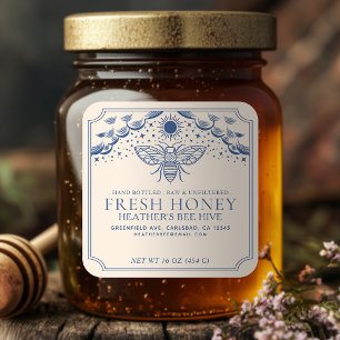 Étiquette d'abeilles à miel à miel de Tarot de cui