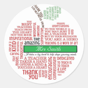 Étiquette d'accessoires pour enseignants