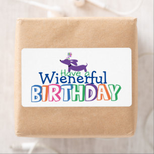 Étiquette Dachshund Anniversaire Cadeau Tags Wienerife Anniv