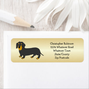 Étiquette Dachshund Design personnalisé