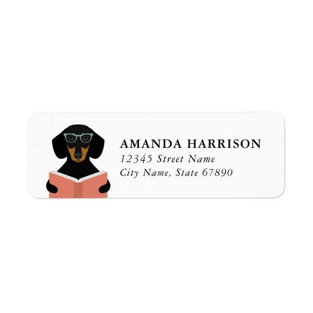 Étiquette Dachshund Return Address Labels (Devant)