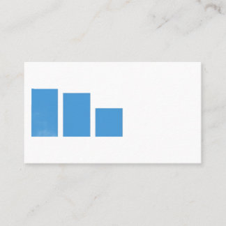 Étiquette d'adresse à diagramme à barres bleu mini