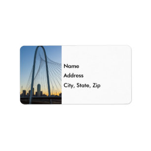 Étiquette d'adresse Aube Texas Tordue
