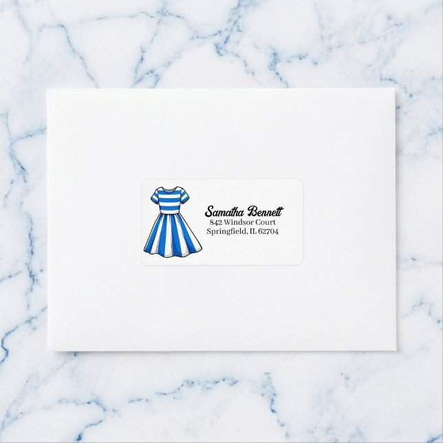 Étiquette d'adresse d'anniversaire de marin cabane (Nautical charm on every letter.)