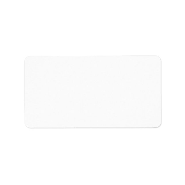Étiquette d'adresse de l'expéditeur (Devant)