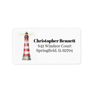 Étiquette d'adresse de phare