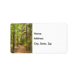 Étiquette d'adresse de promenade paisible