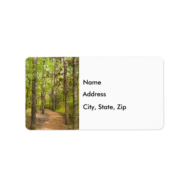 Étiquette d'adresse de promenade paisible (Devant)