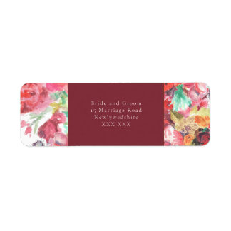 Étiquette d'adresse de retour