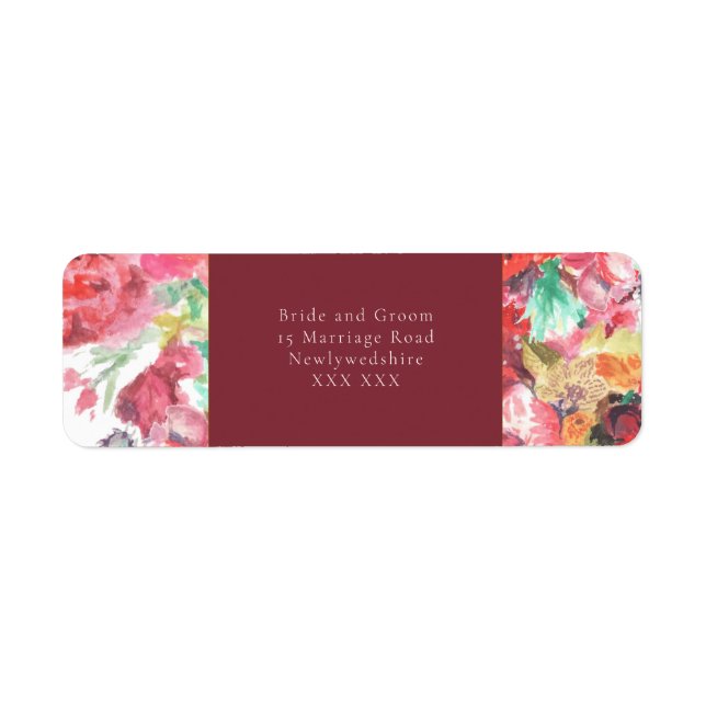 Étiquette d'adresse de retour (Devant)