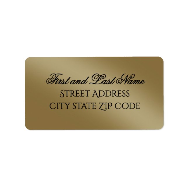 Étiquette d'adresse de retour (Devant)