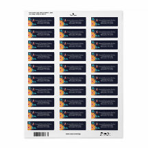 Étiquette d'adresse de retour abeilles et fleurs