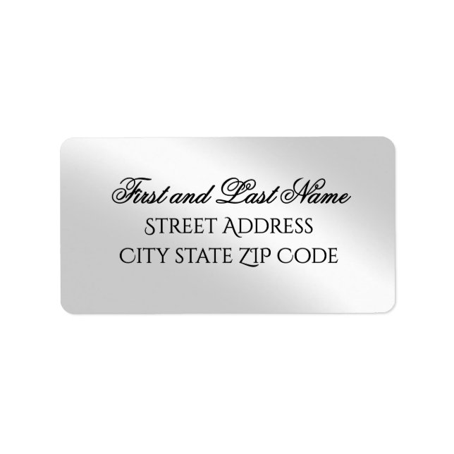 Étiquette d'adresse de retour Argent Greetings Pro (Devant)