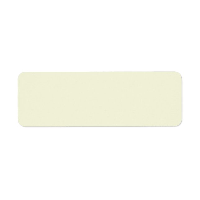 Étiquette d'adresse de retour beige (Devant)