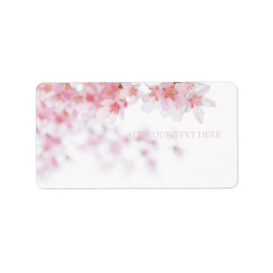ÉTIQUETTE D'ADRESSE DE RETOUR : CHERRY BLOSSOM