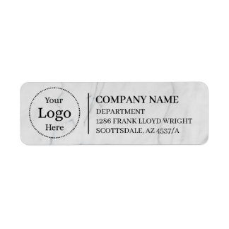 Étiquette d'adresse de retour commerciale personna