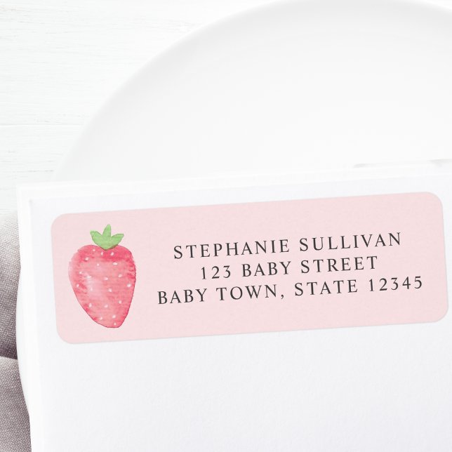 Étiquette d'adresse de retour de Baby Shower frais (Créateur téléchargé)