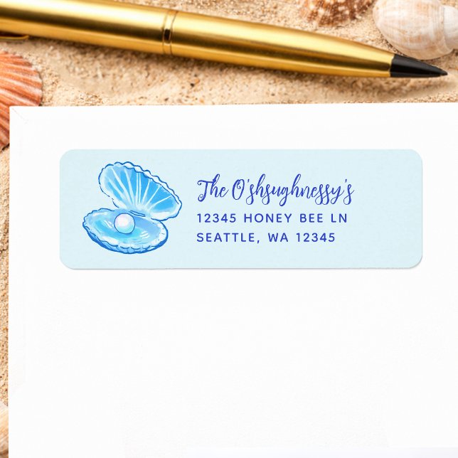Étiquette d'adresse de retour de Baby Shower pour  (Créateur téléchargé)