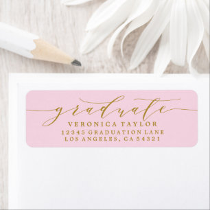 ÉTIQUETTE D'ADRESSE DE RETOUR DE CALLIGRAPHIE MINI