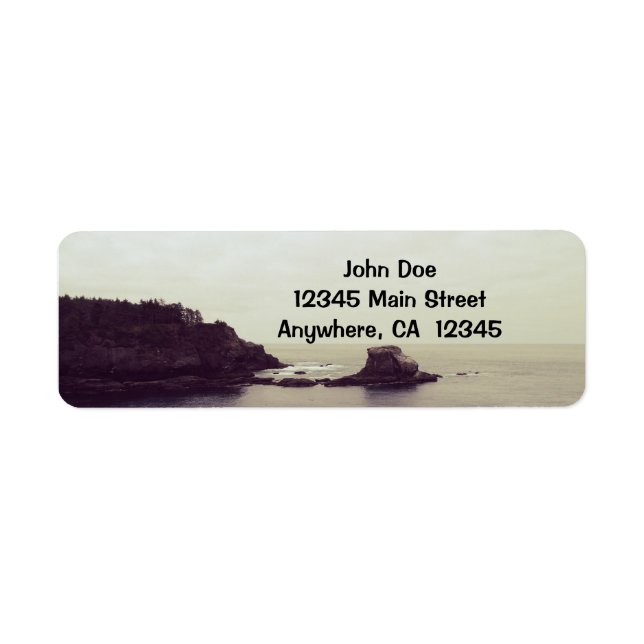 Étiquette d'adresse de retour de Cape Flattery (Devant)
