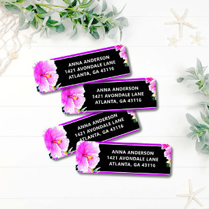 Étiquette d'adresse de retour de fête d'anniversai