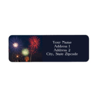 Étiquette d'adresse de retour de Fireworks