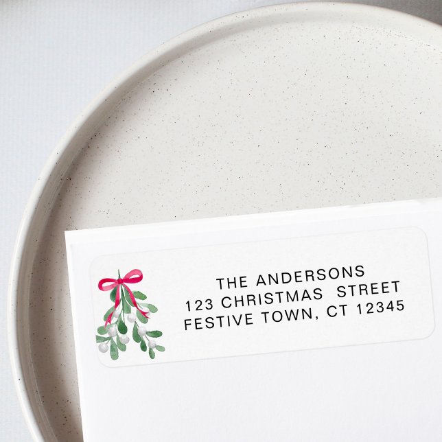 Étiquette d'adresse de retour de gui de Noël  (Créateur téléchargé)