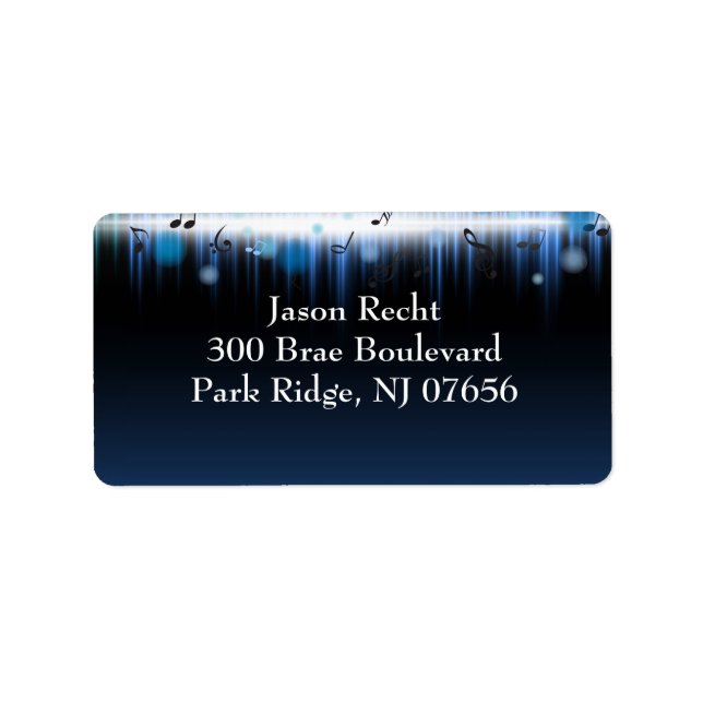 Étiquette d'adresse de retour de Jason1 (Devant)