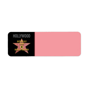 Étiquette d'adresse de retour de Los Angeles